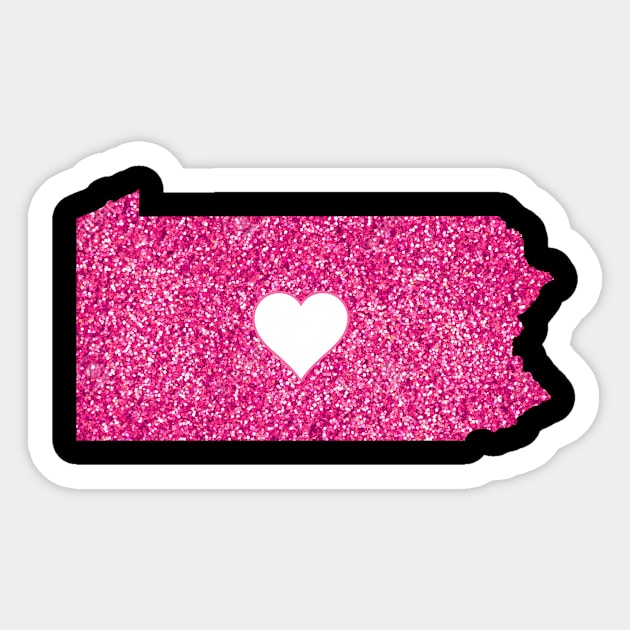 Pink Pennsylvania Sticker by lolosenese